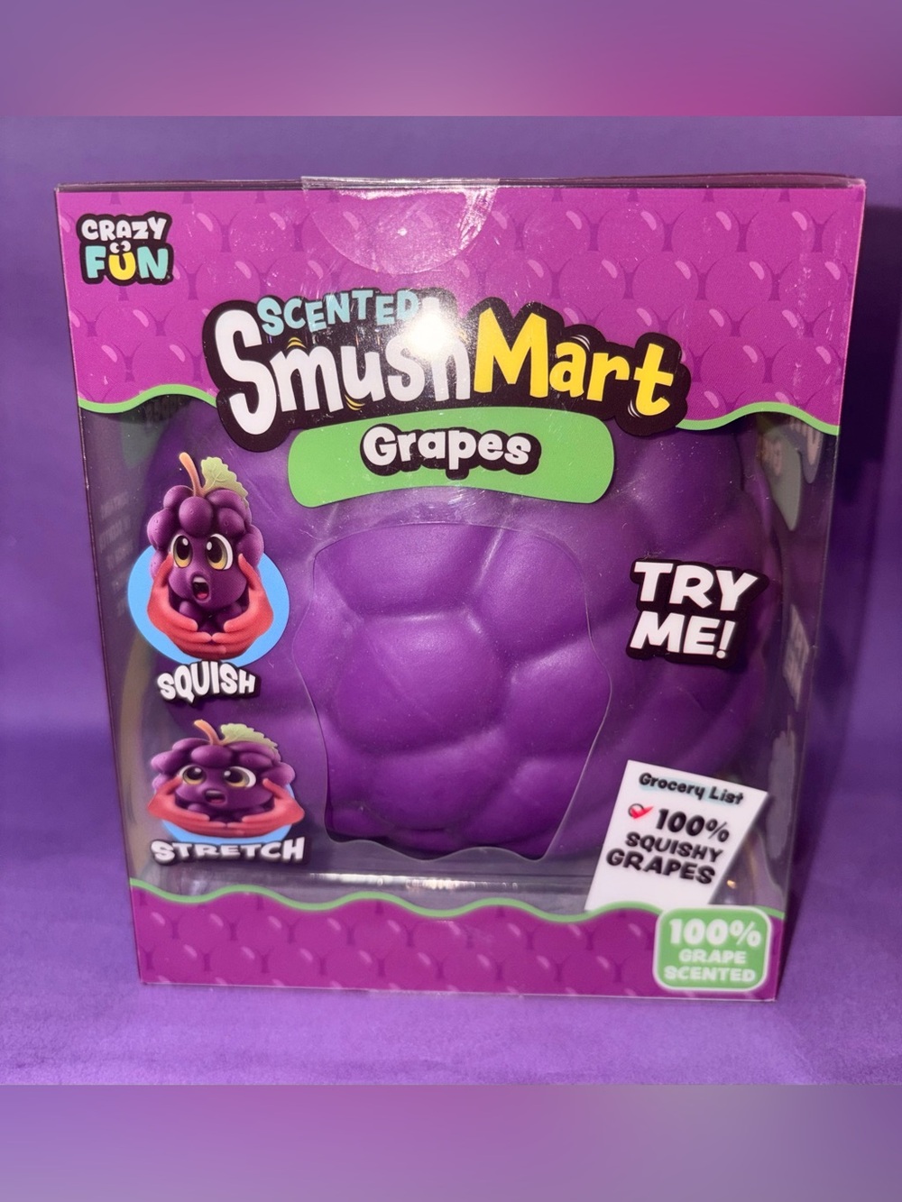 SmushMart Scented Purple Grapes Squishy Toy RMS